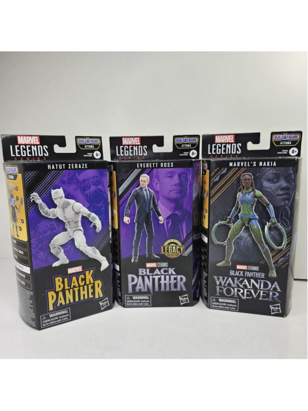 SEALED Marvel Legends Black Panther Lot Nakia Everett Ross Hatut Zeraze Attuma